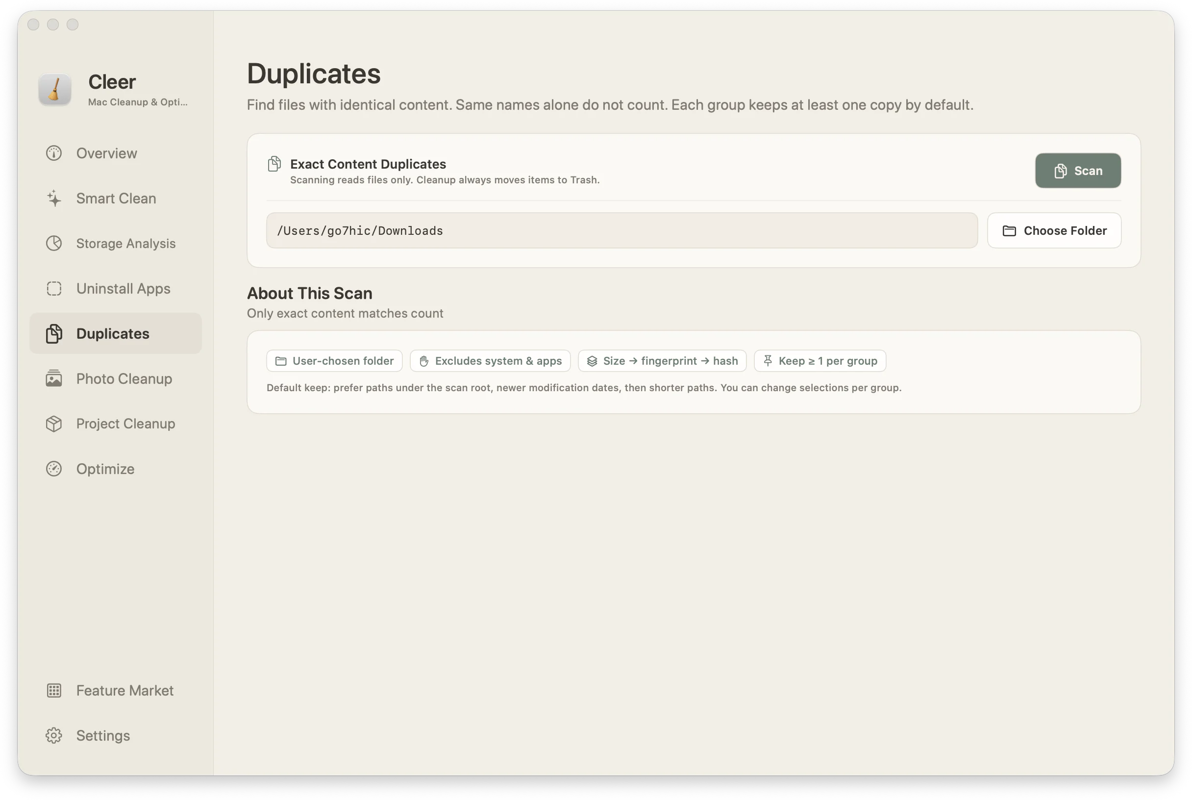 Cleer duplicates screen